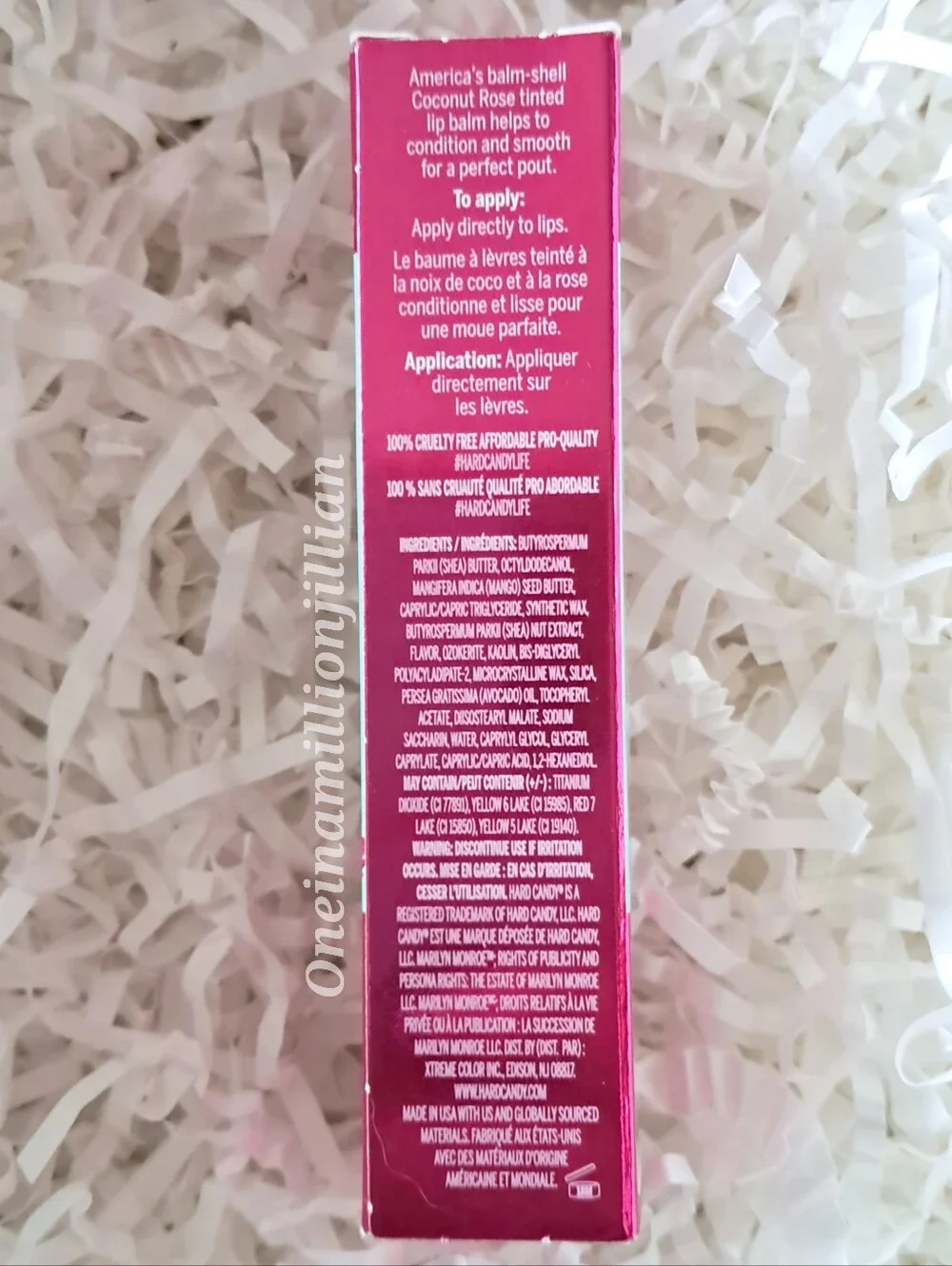 Hard Candy x Marilyn Monroe Tinted Lip Balm - Coconut Rose